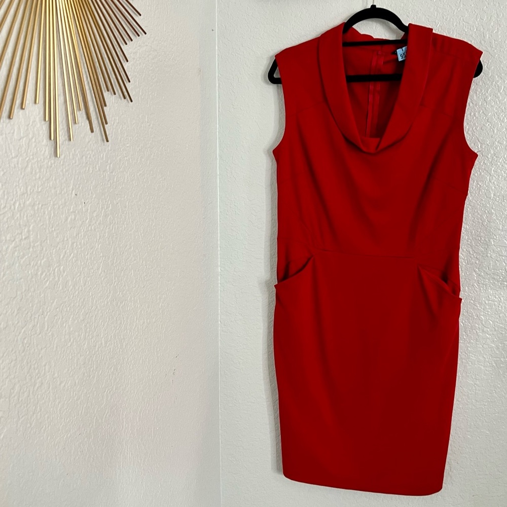 Banana Republic Red Midi Dress